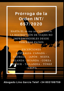 Ciudadanos de Países sin restricciones por motivo de viaje covid-19