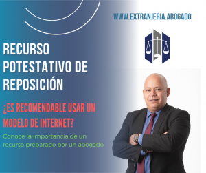 recurso potestativo de reposición extranjería