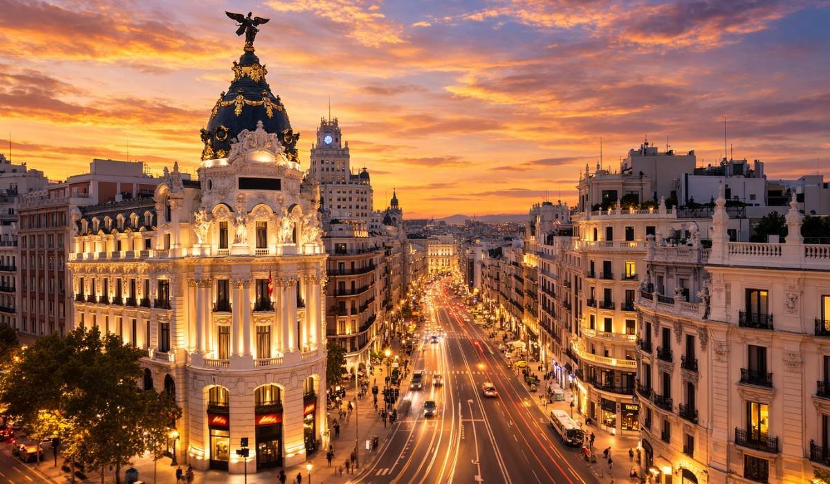 Vista urbana de España para servicios de abogado de extranjería